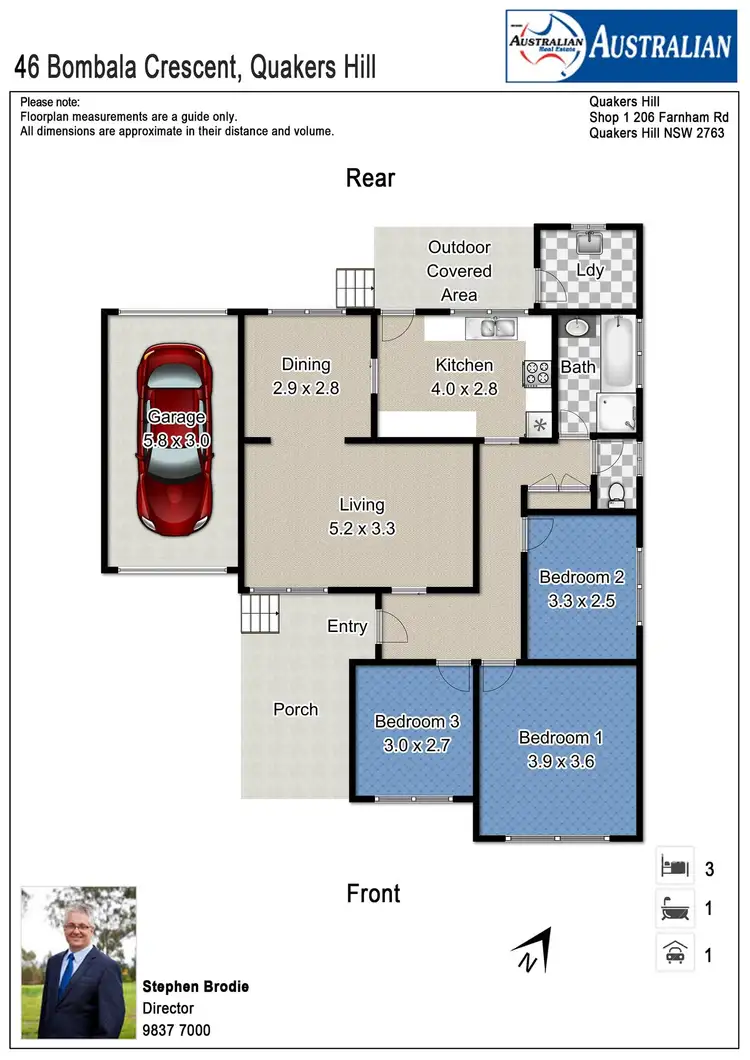 Floorplan of Homely house listing, 46 Bombala Crescent, Quakers Hill NSW 2763
