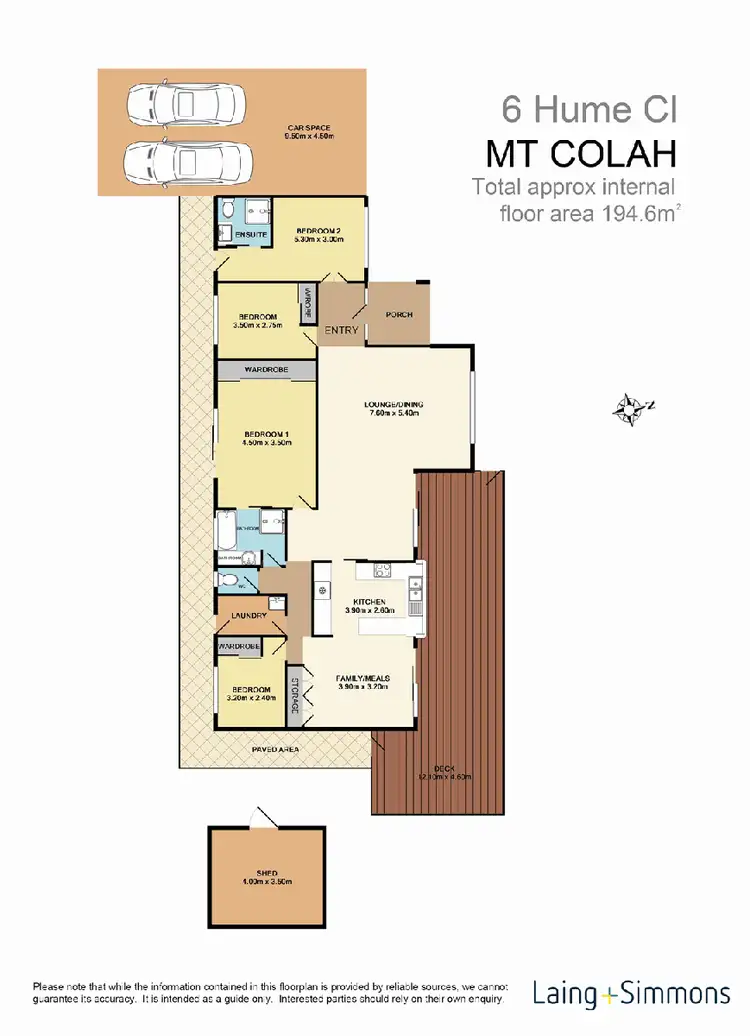 Floorplan of Homely house listing, 6 Hume Place, Mount Colah NSW 2079