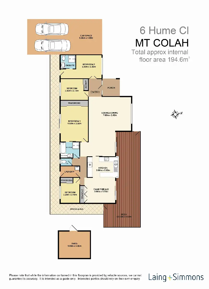 Floorplan of Homely house listing, 6 Hume Place, Mount Colah NSW 2079
