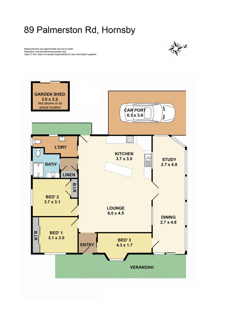 Floorplan of Homely house listing, 89 Palmerston Road, Hornsby NSW 2077