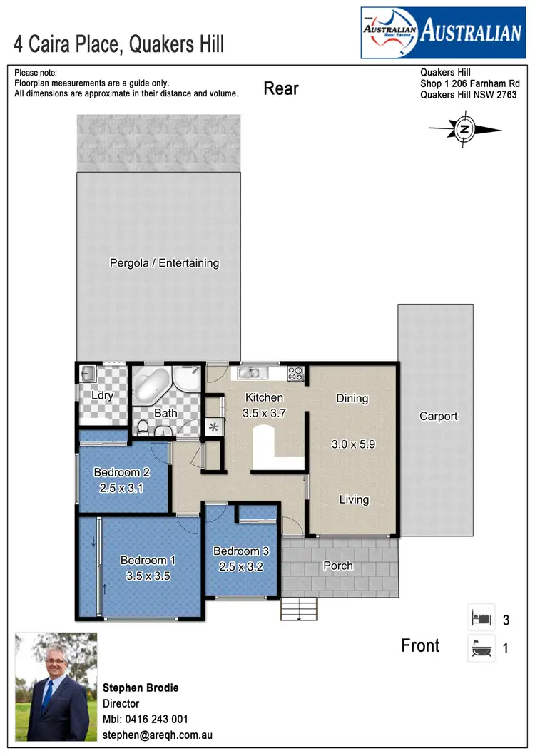 Floorplan of Homely house listing, 4 Caira Place, Quakers Hill NSW 2763