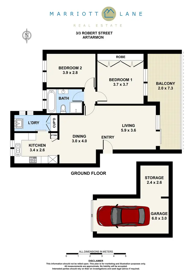 Floorplan of Homely unit listing, 3/3 Robert Street, Artarmon NSW 2064