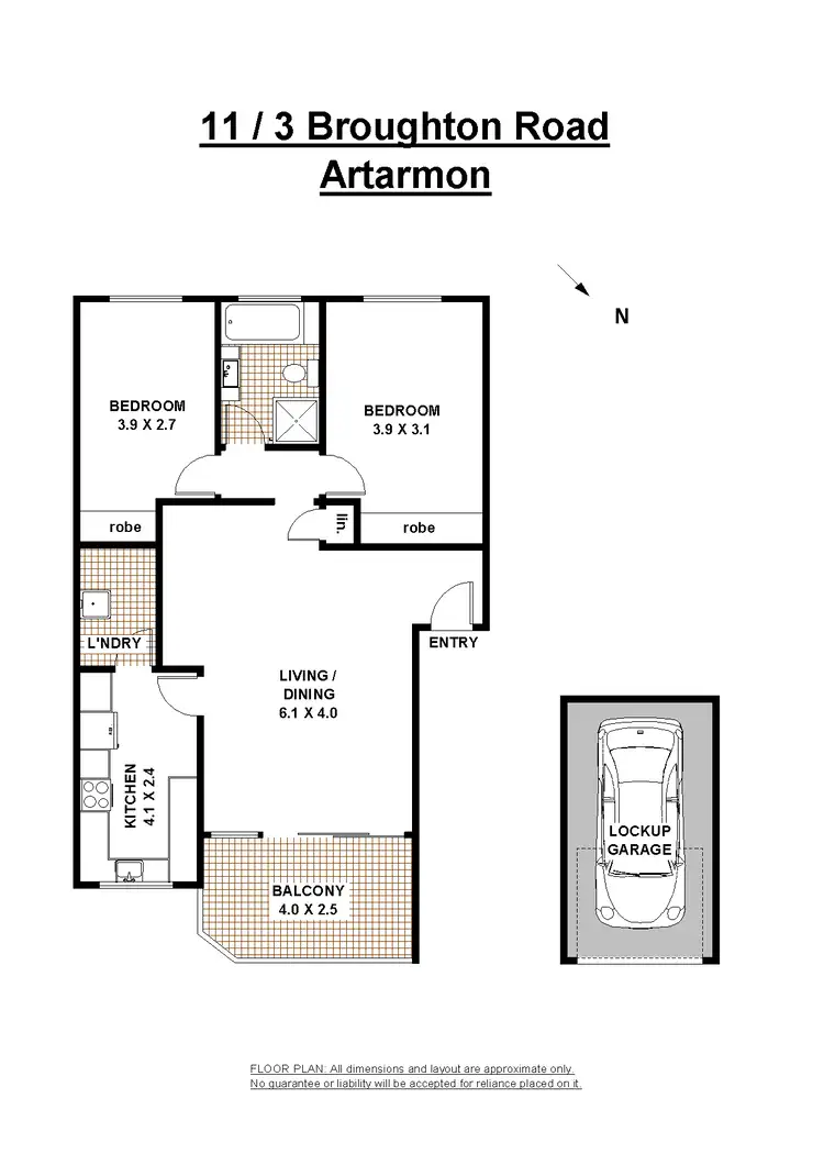 Floorplan of Homely unit listing, 11/3 Broughton Road, Artarmon NSW 2064