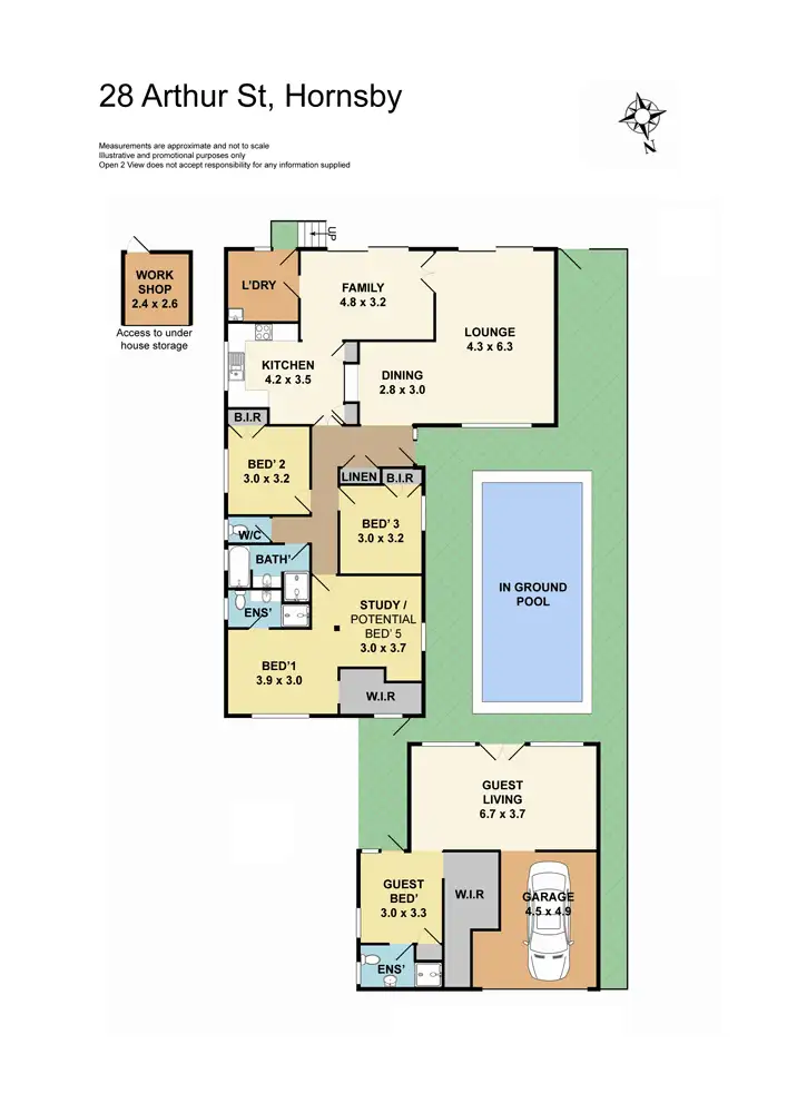 Floorplan of Homely house listing, 28 Arthur Street, Hornsby NSW 2077