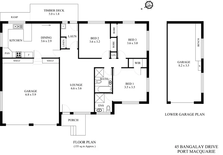 Floorplan of Homely house listing, 45 Bangalay Drive, Port Macquarie NSW 2444