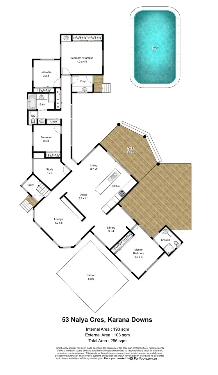 Floorplan of Homely house listing, 53 Nalya Crescent, Karana Downs QLD 4306