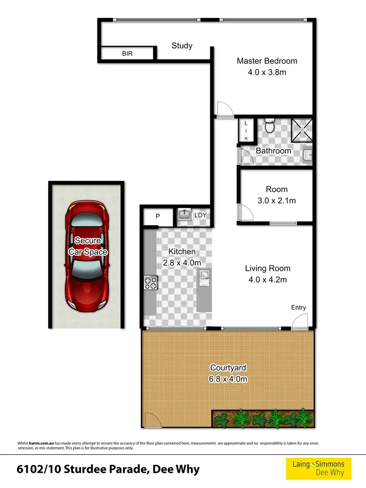 Floorplan of Homely apartment listing, 6102/10 Sturdee Parade, Dee Why NSW 2099
