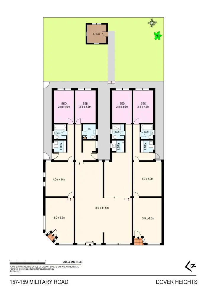 Floorplan of Homely block of units listing, 157-159a Military Road, Dover Heights NSW 2030