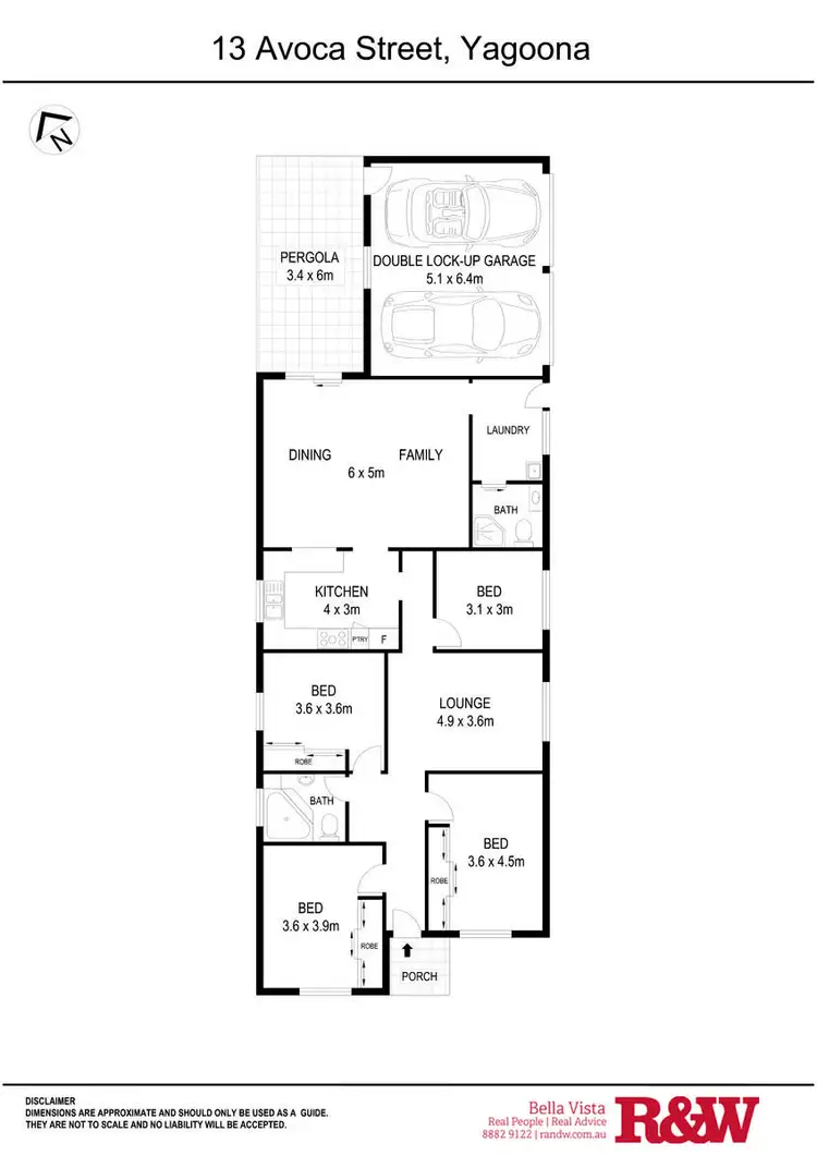 Floorplan of Homely house listing, 13 Avoca Street, Yagoona NSW 2199