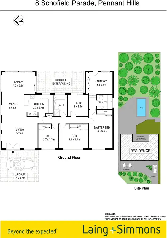 Floorplan of Homely house listing, 8 Schofield Parade, Pennant Hills NSW 2120