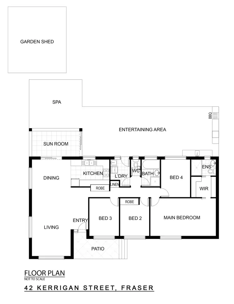 Floorplan of Homely house listing, 42 Kerrigan Street, Fraser ACT 2615