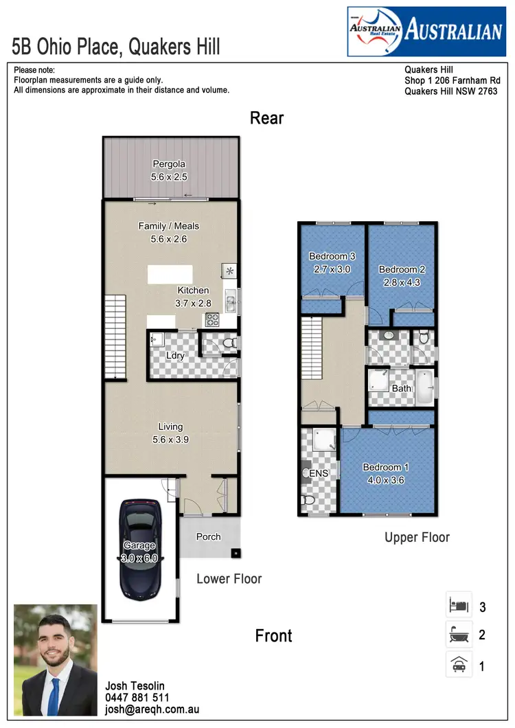 Floorplan of Homely house listing, 5b Ohio Place, Quakers Hill NSW 2763