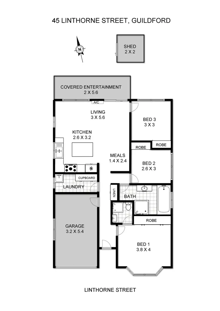 Floorplan of Homely house listing, 45 Linthorne Street, Guildford NSW 2161