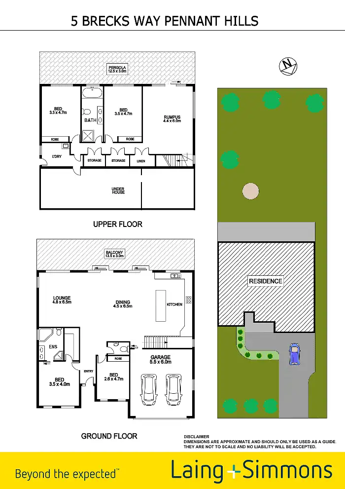 Floorplan of Homely house listing, 5 Brecks Way, Pennant Hills NSW 2120