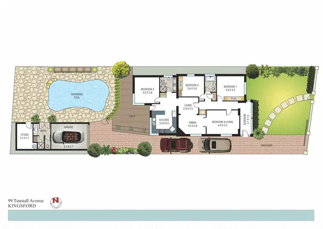 Floorplan of Homely house listing, 99 Tunstall Avenue, Kingsford NSW 2032