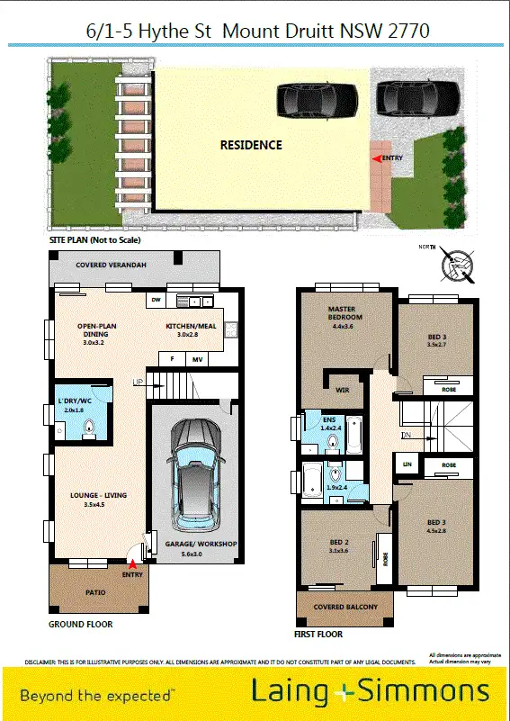 Floorplan of Homely townhouse listing, 6/1-5 Hythe Street, Mount Druitt NSW 2770