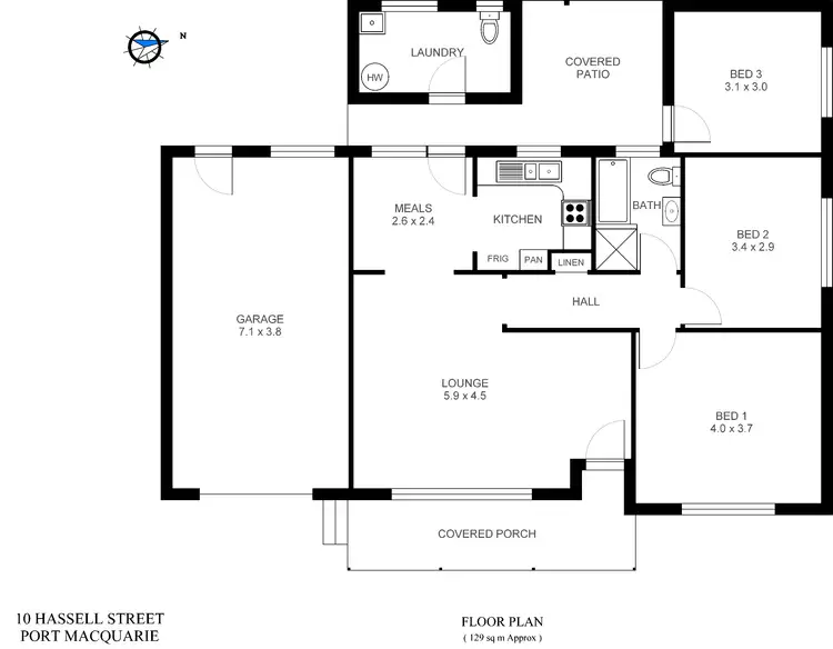 Floorplan of Homely house listing, 10 Hassall Street, Port Macquarie NSW 2444