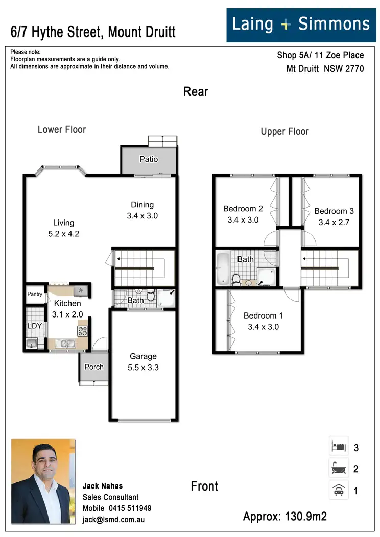 Floorplan of Homely townhouse listing, 6/7 Hythe St, Mount Druitt NSW 2770