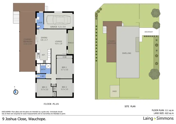 Floorplan of Homely house listing, 9 Joshua Close, Wauchope NSW 2446