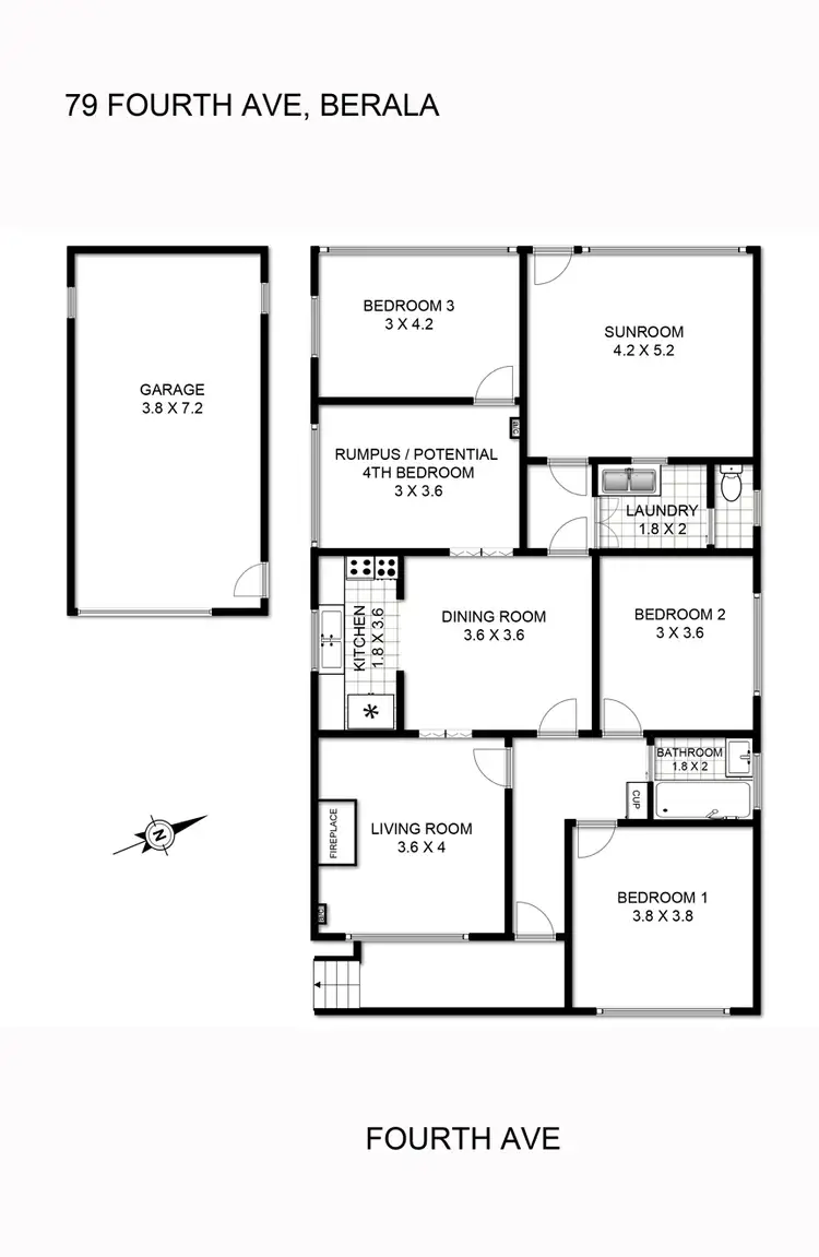 Floorplan of Homely house listing, 79 Fourth Avenue, Berala NSW 2141