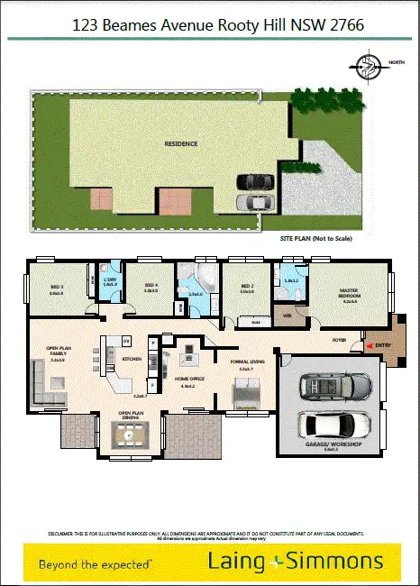 Floorplan of Homely house listing, 123 Beames Ave, Rooty Hill NSW 2766