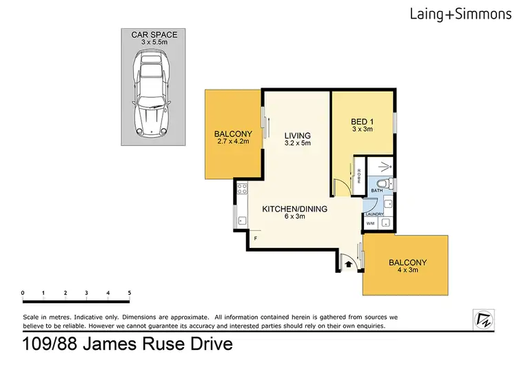 Floorplan of Homely unit listing, 109/88 James Ruse Drive, Rosehill NSW 2142