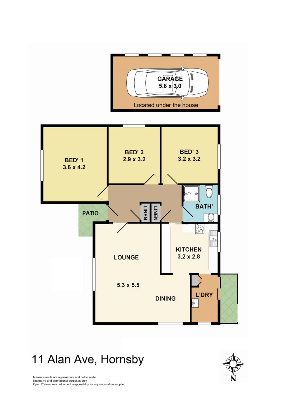 Floorplan of Homely house listing, 11 Alan Avenue, Hornsby NSW 2077