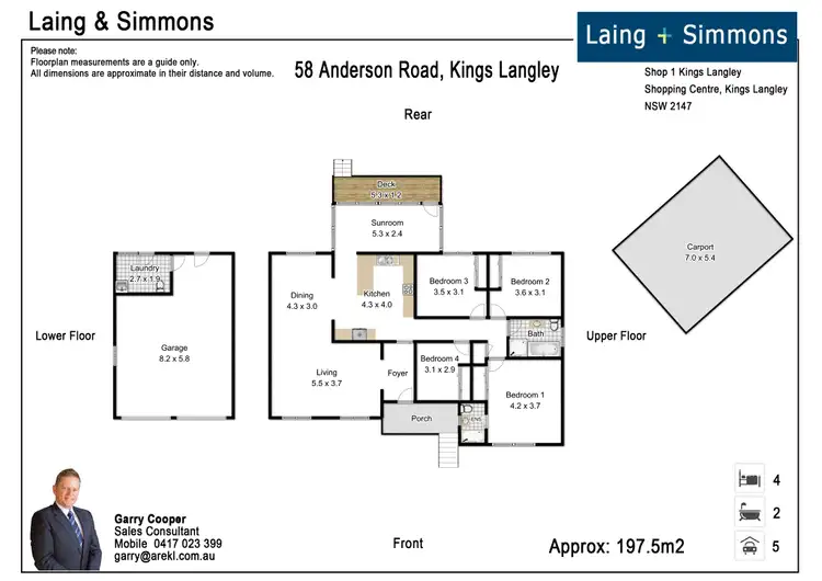 Floorplan of Homely house listing, 58 Anderson Rd, Kings Langley NSW 2147