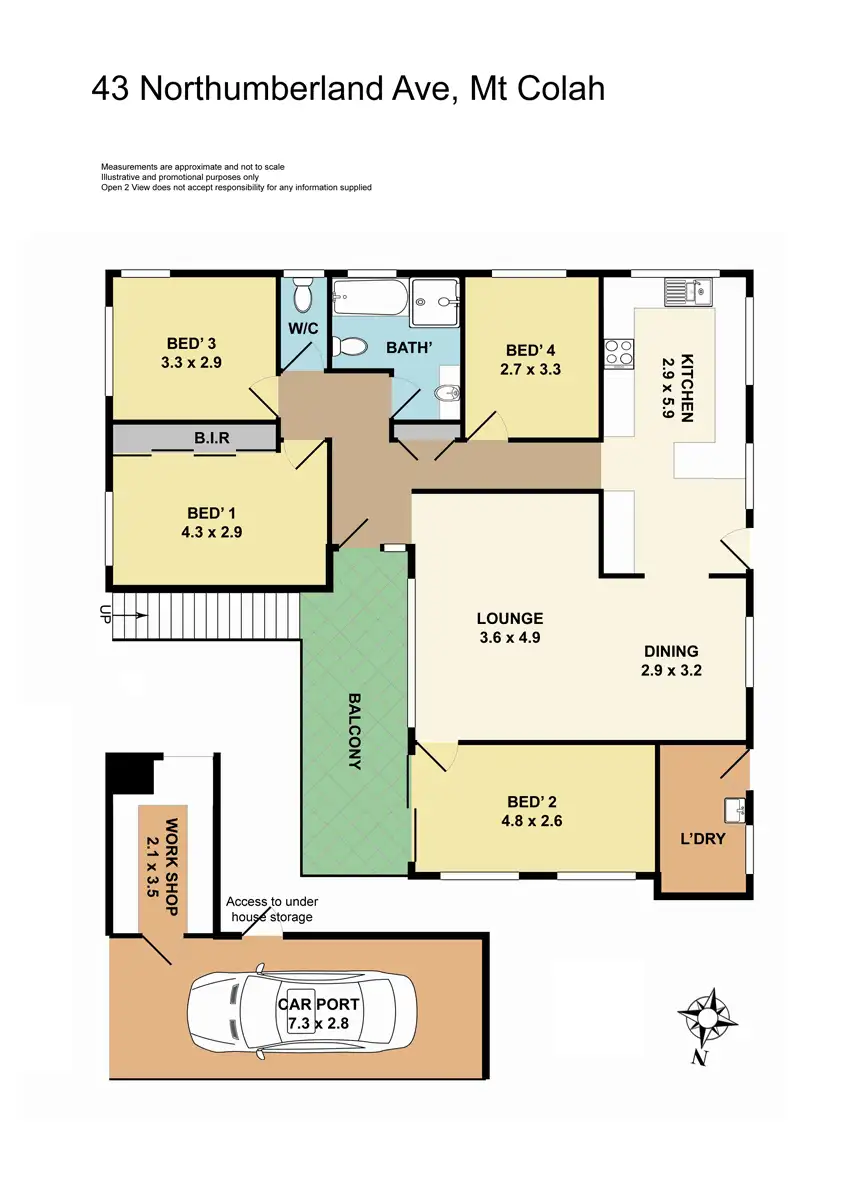 Floorplan of Homely house listing, 43 Northumberland Avenue, Mount Colah NSW 2079