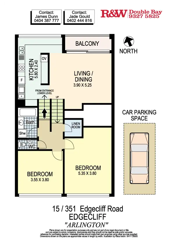Floorplan of Homely apartment listing, 15/351 Edgecliff Road, Edgecliff NSW 2027