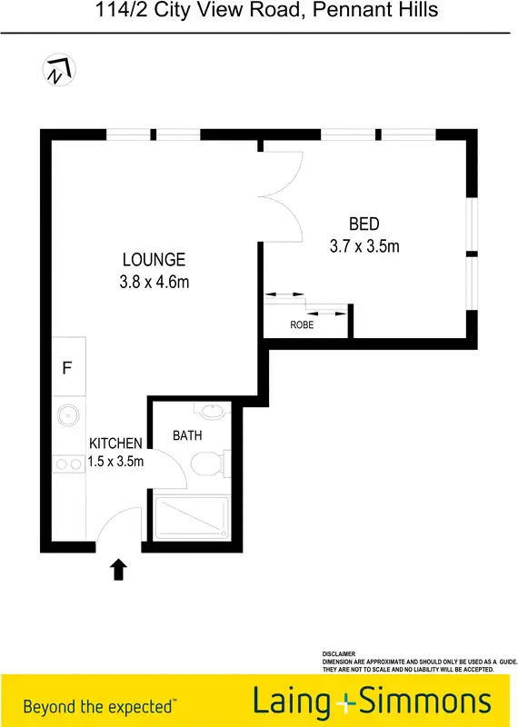 Floorplan of Homely apartment listing, 114/2 City View Road, Pennant Hills NSW 2120