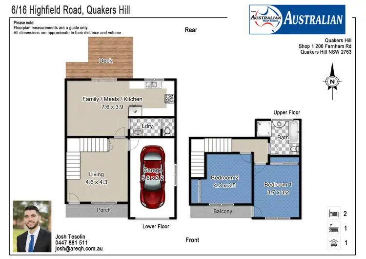 Floorplan of Homely townhouse listing, 6/16 Highfield Road, Quakers Hill NSW 2763