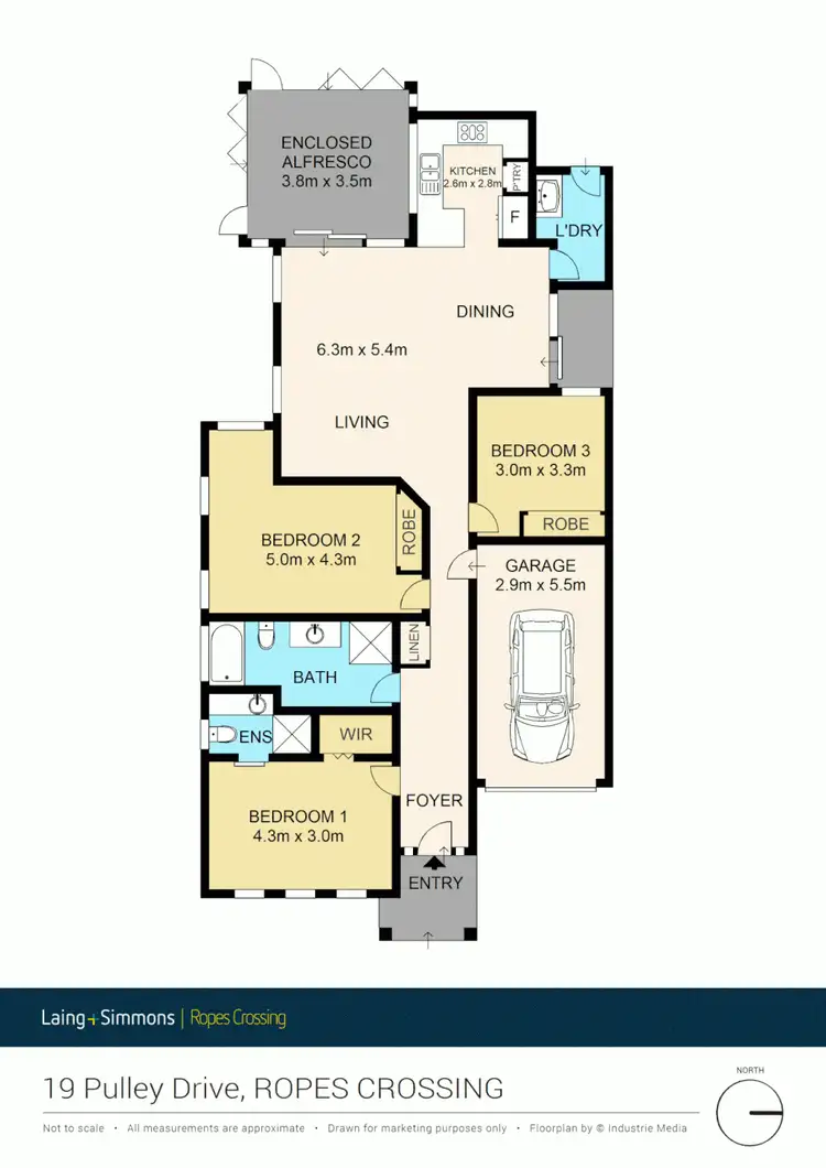 Floorplan of Homely house listing, 19 Pulley Drive, Ropes Crossing NSW 2760