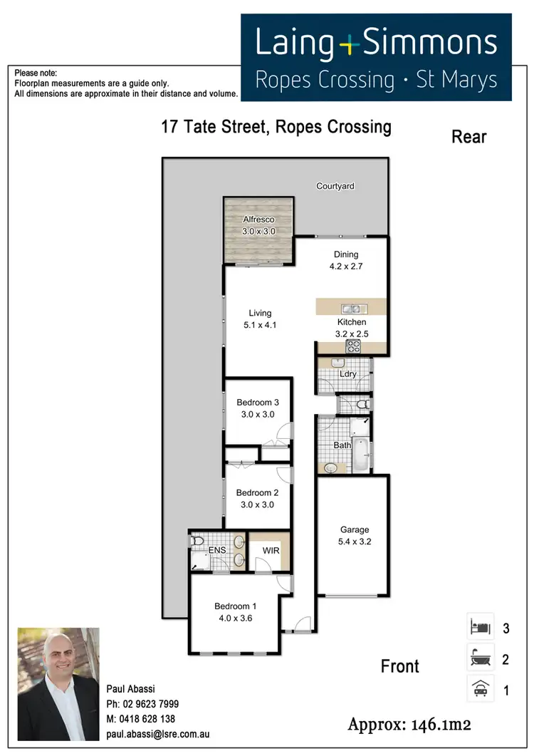 Floorplan of Homely house listing, 17 Tate Street, Ropes Crossing NSW 2760
