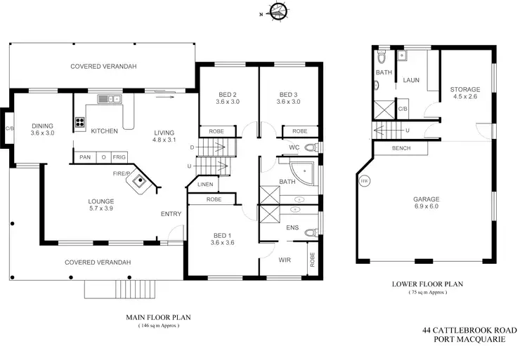 Floorplan of Homely house listing, 44 Cattlebrook Road, Port Macquarie NSW 2444
