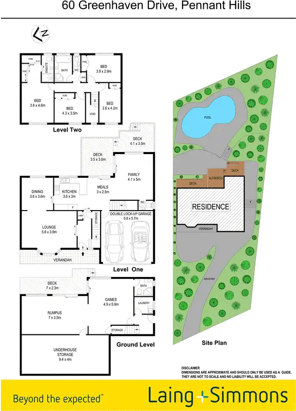 Floorplan of Homely house listing, 60 Greenhaven Drive, Pennant Hills NSW 2120