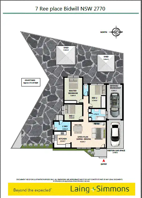 Floorplan of Homely house listing, 7 Ree Place, Bidwill NSW 2770