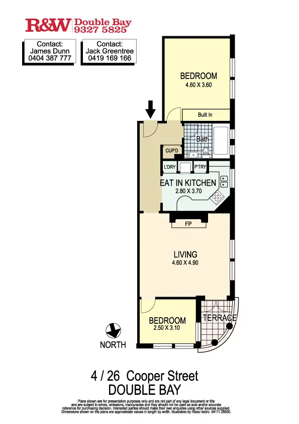 Floorplan of Homely apartment listing, 4/26 Cooper Street, Double Bay NSW 2028