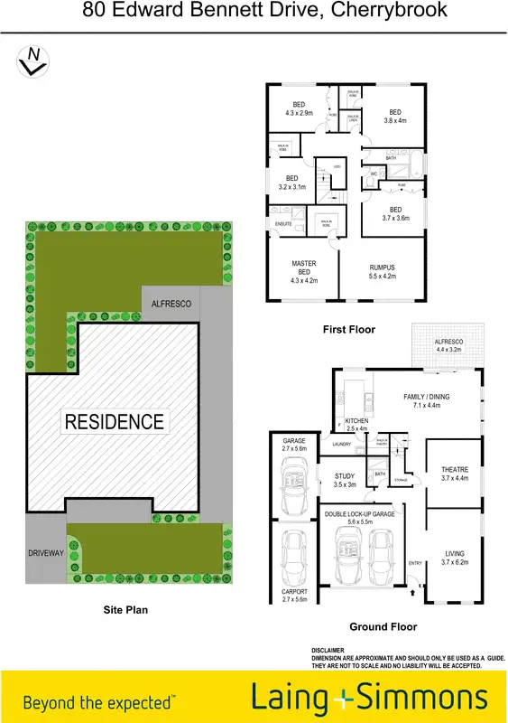Floorplan of Homely house listing, 80 Edward Bennett Drive, Cherrybrook NSW 2126