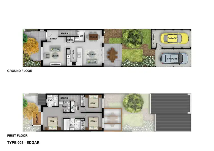 Floorplan of Homely terrace listing, 69 Caragh Street, Googong NSW 2620