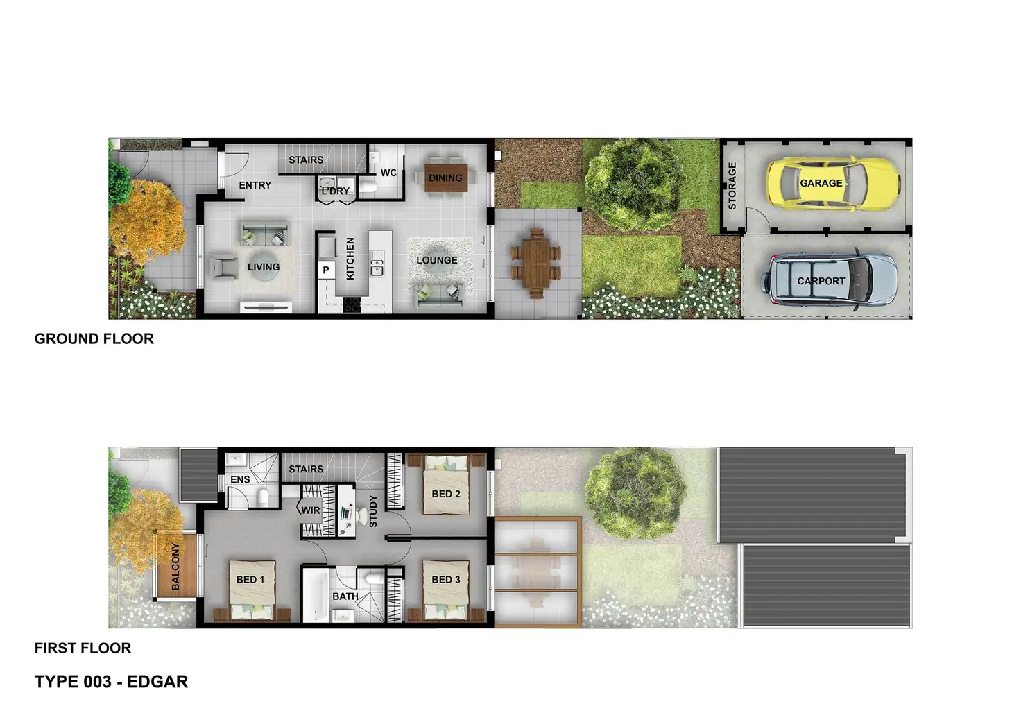 Floorplan of Homely terrace listing, 69 Caragh Street, Googong NSW 2620