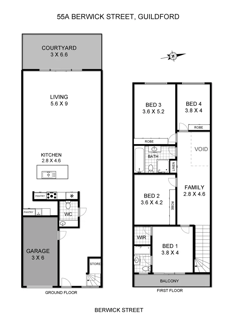 Floorplan of Homely house listing, 55A Berwick Street, Guildford NSW 2161