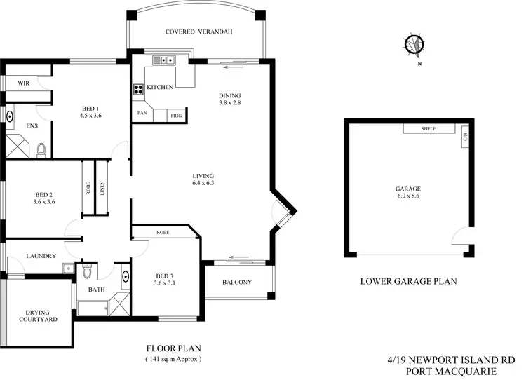 Floorplan of Homely villa listing, 4/19 Newport Island Road, Port Macquarie NSW 2444