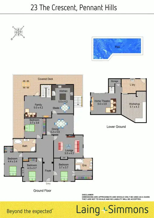 Floorplan of Homely house listing, 23 The Crescent, Pennant Hills NSW 2120