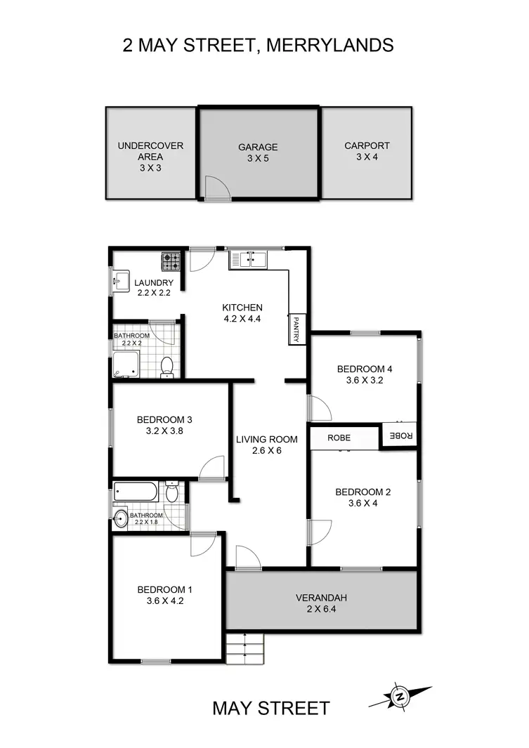 Floorplan of Homely house listing, 2 May Street, Merrylands NSW 2160