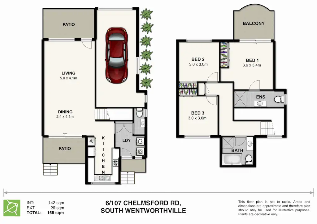 Floorplan of Homely townhouse listing, 6/107-109 Chelmsford Road, South Wentworthville NSW 2145