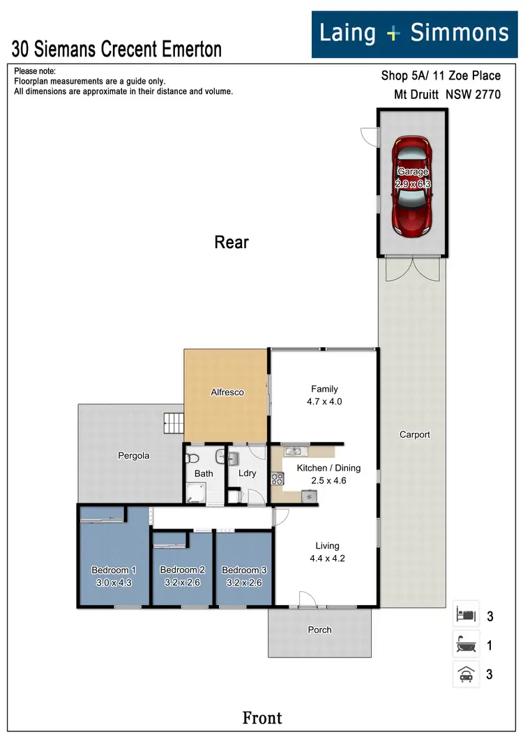 Floorplan of Homely house listing, 30 Siemens Crescent, Emerton NSW 2770