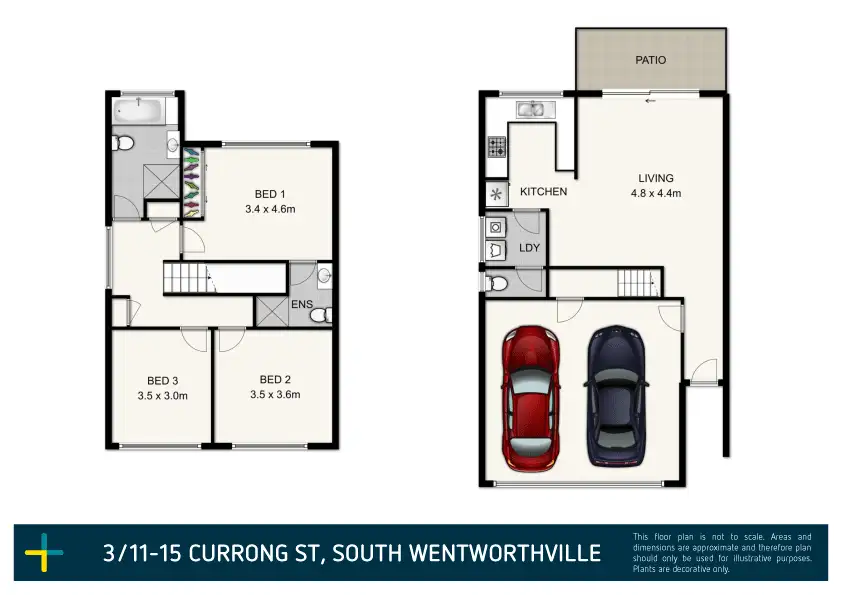 Floorplan of Homely townhouse listing, 3/11-15 Currong Street, South Wentworthville NSW 2145