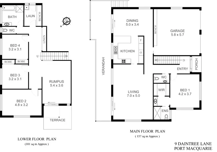 Floorplan of Homely house listing, 9 Daintree Lane, Port Macquarie NSW 2444