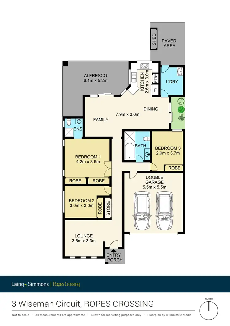 Floorplan of Homely house listing, 3 Wiseman Circuit, Ropes Crossing NSW 2760